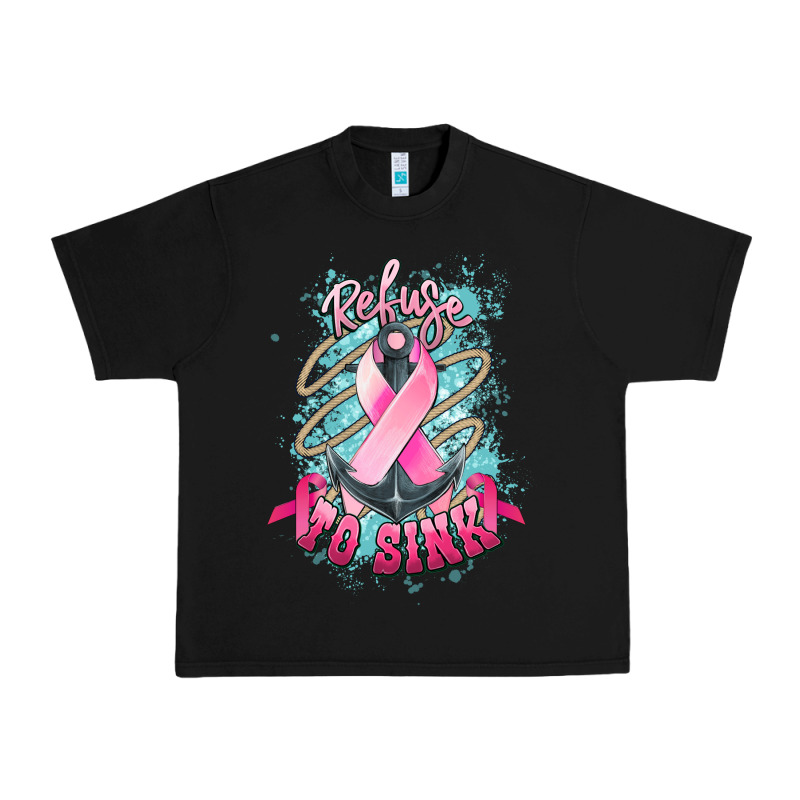 Refuse To Sink Cancer Anchor Cancer Awareness Urban Heavy Tee by HowdyJamesFarm | Teevron