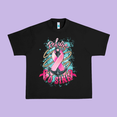 Refuse To Sink Cancer Anchor Cancer Awareness Urban Heavy Tee Designed By Howdyjamesfarm