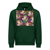 Forest Green merino ram tie dye tumbler Urban Hoodie - BarkalooDesign