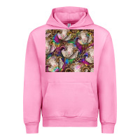 Fuchsia Pink merino ram tie dye tumbler Urban Hoodie - BarkalooDesign