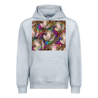 Heather Grey merino ram tie dye tumbler Urban Hoodie - BarkalooDesign