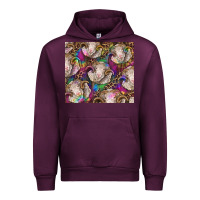Mauve Wine merino ram tie dye tumbler Urban Hoodie - BarkalooDesign