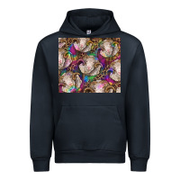 Navy merino ram tie dye tumbler Urban Hoodie - BarkalooDesign