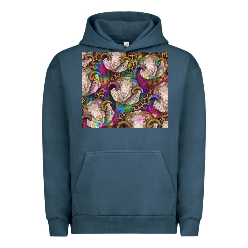 Merino Ram Tie Dye Tumbler Urban Hoodie by BarkalooDesign | Teevron