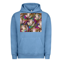 Pigment Pebble Blue merino ram tie dye tumbler Urban Hoodie - BarkalooDesign