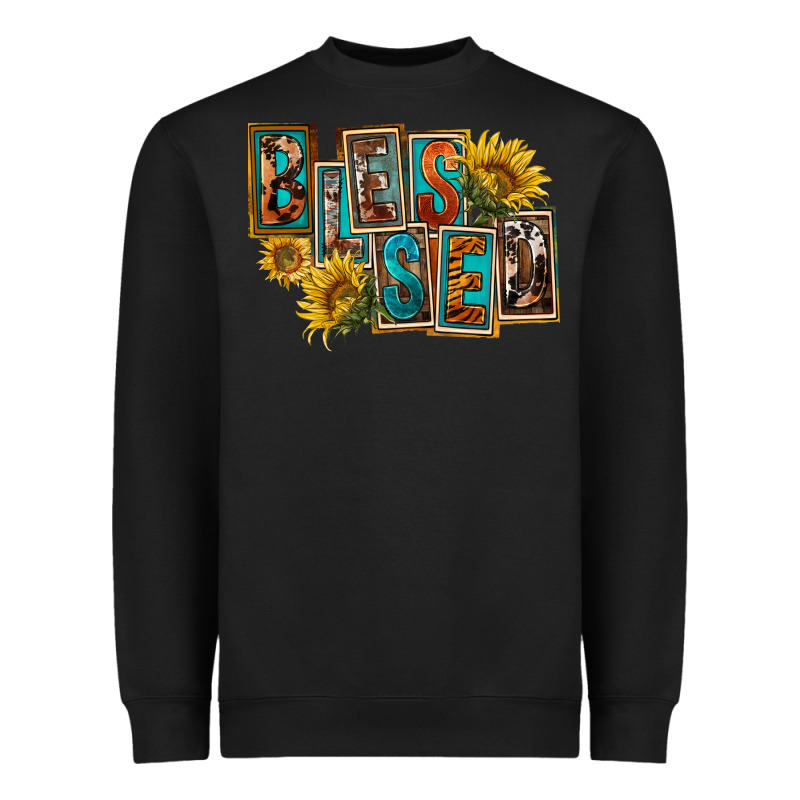 Western Blessed Heavyweight Sweatshirt by FaDigitalArtStudio | Teevron