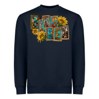 Navy Western Blessed Heavyweight Sweatshirt - FaDigitalArtStudio