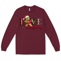 Burgundy love christmas gingerbread Long Sleeve Tee - CowGirlArtShop