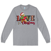 Heather Grey love christmas gingerbread Long Sleeve Tee - CowGirlArtShop