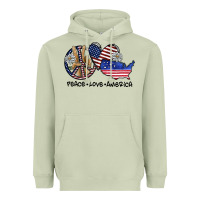 Matcha peace love america Heavyweight Hoodie - SublimationCraftShop