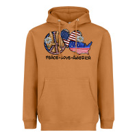Meerkat peace love america Heavyweight Hoodie - SublimationCraftShop