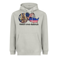 Moon Dust peace love america Heavyweight Hoodie - SublimationCraftShop