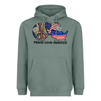 Sage peace love america Heavyweight Hoodie - SublimationCraftShop