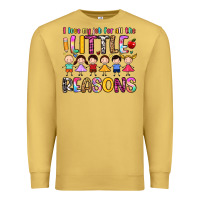 Antique Gold i love my job for all the little reasons Premium Sweatshirt - Artiststas