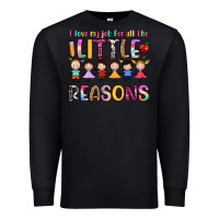 Black i love my job for all the little reasons Premium Sweatshirt - Artiststas