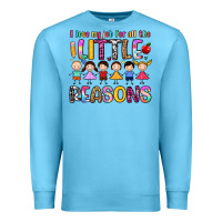 Ocean Blue i love my job for all the little reasons Premium Sweatshirt - Artiststas