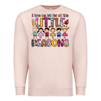 Pale Pink i love my job for all the little reasons Premium Sweatshirt - Artiststas