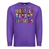 Purple i love my job for all the little reasons Premium Sweatshirt - Artiststas