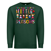Sports Green i love my job for all the little reasons Premium Sweatshirt - Artiststas