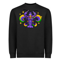 Black mardi gras crawfish 2 Heavyweight Sweatshirt - FaDigitalArtStudio