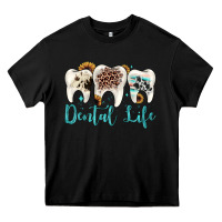 Black dental life Heavy Core Tee - JahusDesignShop