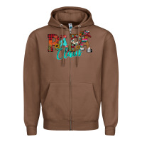 Chestnut Papa Claus Zipper Hoodie - CowhideDigitalArt