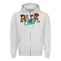 Dove Grey Papa Claus Zipper Hoodie - CowhideDigitalArt