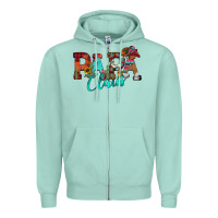 Seafoam Papa Claus Zipper Hoodie - CowhideDigitalArt