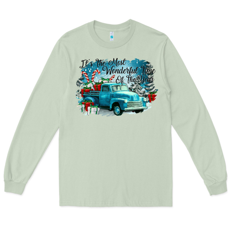 Its The Wonderful Time Of The Year Truck Long Sleeve Tee by CowGirlArtShop | Teevron