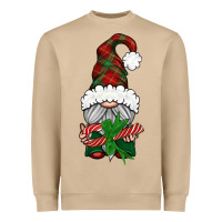 Mushroom Christmas Gnome With Candy Heavyweight Sweatshirt - BundleAndBundleShop