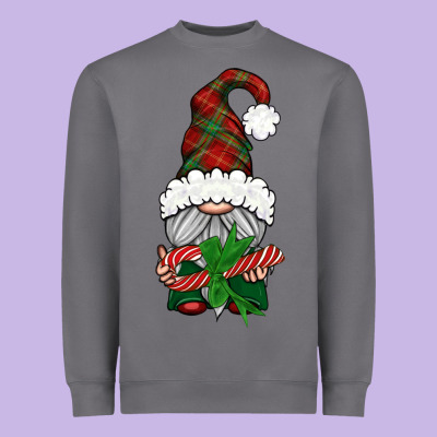 Christmas Gnome With Candy Heavyweight Sweatshirt Designed By Bundleandbundleshop