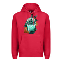 Cardinal Winter Bobba Cup Premium Hoodie - FaDigitalArtStudio