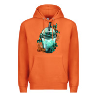 Carrot Winter Bobba Cup Premium Hoodie - FaDigitalArtStudio