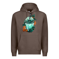 Coffee Winter Bobba Cup Premium Hoodie - FaDigitalArtStudio