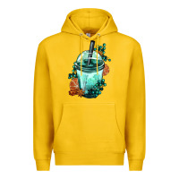 Lemon Winter Bobba Cup Premium Hoodie - FaDigitalArtStudio