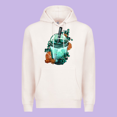 Winter Bobba Cup Premium Hoodie Designed By Fadigitalartstudio