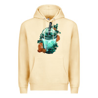 Pina Colada Winter Bobba Cup Premium Hoodie - FaDigitalArtStudio