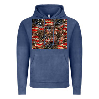 Vintage Denim American flag leopard tumbler Vintage Hoodie - HowdyJamesFarm