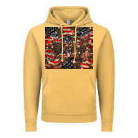 Vintage Mustard American flag leopard tumbler Vintage Hoodie - HowdyJamesFarm