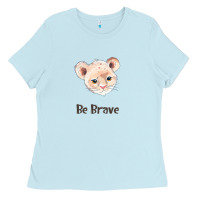 Baby Blue lion cute animals Ladies Tee - RanaPortraitStore