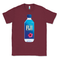 Burgundy aesthetic fiji water Classic Tee - lanVoArt