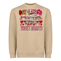 Mushroom Valentine's Day My Class Is Full Of Sweet Hearts Heavyweight Sweatshirt - FaDigitalArtStudio