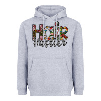 Heather Grey hair hustler Heavyweight Hoodie - SublimationCraftShop