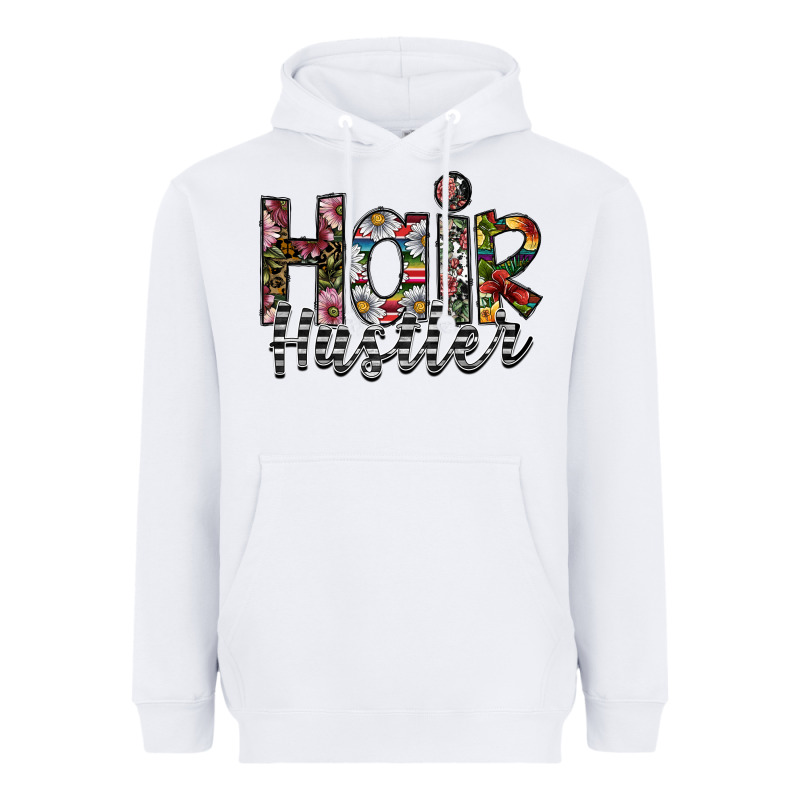 Hair Hustler Heavyweight Hoodie by SublimationCraftShop | Teevron