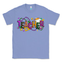 Colony Blue mardi gras teacher Classic Tee - texasbilliewilder