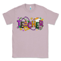 Lilac mardi gras teacher Classic Tee - texasbilliewilder