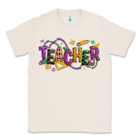 Natural mardi gras teacher Classic Tee - texasbilliewilder