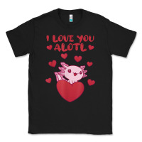 Black i love you alotl aolotl valentine's day heart aolotl lover Classic Tee - lanVoArt