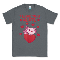 Charcoal Heather i love you alotl aolotl valentine's day heart aolotl lover Classic Tee - lanVoArt