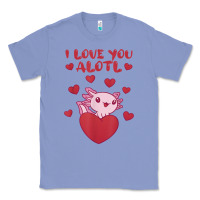 Colony Blue i love you alotl aolotl valentine's day heart aolotl lover Classic Tee - lanVoArt